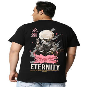 Camisetas de Algodón Grueso de 300 Gramos para Hombre, Camisetas Blancas Extra Grandes de Manga Corta para Hombre, Venta al por Mayor - Product Image 3