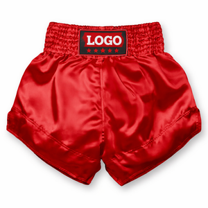 Shorts de Muay Thai personnalisés de haute qualité, style traditionnel, satin premium, coupe large, respirants, légers, vêtements de combat pour hommes - Product Image 1