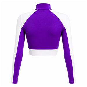 Conjunto Deportivo NCNW para Mujer, Bloques de Color, Top Corto de Cuello Alto, Pantalones Holgados con Cordón, Ropa Deportiva - Product Image 3