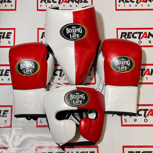 Conjuntos de Sparring de Boxeo Personalizados No Boxing No Life, Kit de Sparring de Boxeo Profesional de Alta Calidad en Cuero con Guantes, Protector de Cabeza y Protector Inguinal - Product Image 1