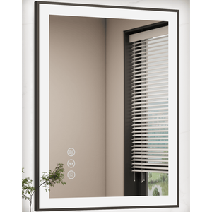 Lampada da Parete a LED con Specchio Smart RGB a Tripla Temperatura di Colore, 20 x 28 Pollici, con Pulsante Touch e Cornice in Vetro Temperato - Product Image 2