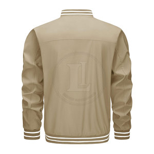 Custom Logo Front Letterman <b>Jacket</b> Best Selling 100% Cotton Winter <b>Jacket</b> High Quality Breathable - Product Image 2