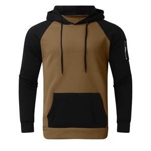 Conjunto Deportivo de Invierno para Hombre de Alta Calidad, 100% Algodón, Sudadera con Capucha, Diseño Color Block, para Atletismo, Running, Yoga, Venta al Por Mayor, OEM - Product Image 2