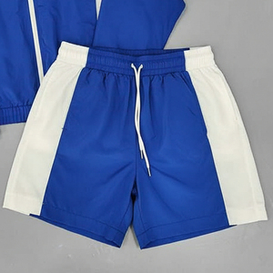 2026 Custom <b>Men</b> Clothing <b>Short</b> and Jacket Jogger Set Two Piece Zipper Polyester Wholesale Price Windbreaker <b>Shorts</b> Sets For Man - Product Image 6