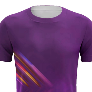 Camiseta Deportiva de Manga Corta con Cuello Redondo, Impresión Digital Personalizada por Sublimación Completa, de Poliéster Transpirable de Secado Rápido - Product Image 2