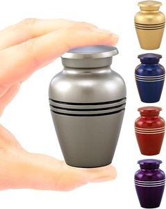 Urne funéraire bleue avec scène de phare, style américain, récipient commémoratif pour cendres d'adultes, urne classique pour cendres humaines - Product Image 2
