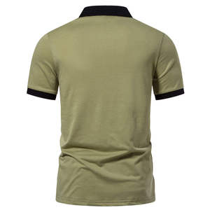Polo homme premium uni, idéal pour un usage décontracté, tissu polyester respirant et extensible. - Product Image 2