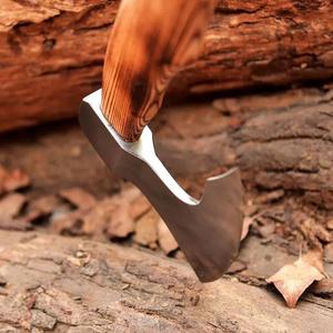 THEWIZ CRAFTS Long Bushcraft Hatchet High Carbon Steel Tomahawks Ash <b>Wood</b> Handle Industrial Grade Survival Camping <b>Axe</b> 3-Year - Product Image 6