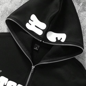 Venta al por mayor de fábrica: Sudaderas con capucha y cremallera de punto extragrandes personalizadas para hombre y mujer - Suministro ODM - Product Image 2