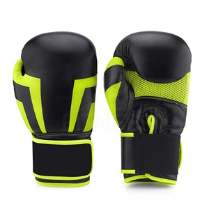 Gants de boxe en cuir personnalisés pour l'entraînement, avec fermeture auto-agrippante et sangle de poignet réglable, pour arts martiaux – Vente en gros - Product Image 4