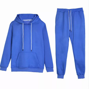 Conjunto Deportivo Econex para Hombre, Diseño 2 en 1 con Capucha Azul, Ligero, Manga Corta, Corte Regular, Color Sólido, Algodón - Product Image 6