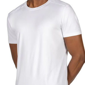 เสื้อยืดคอตตอนสีขาวทรงหลวมโอเวอร์ไซส์แบบดรอปโชว์เดอร์สุดหรู แบรนด์สั่งทำได้  ผ้าคอตตอน 100% สำหรับผู้ชาย - Product Image 1