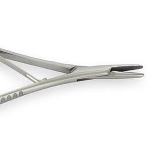 Porte-aiguille Mathieu en acier inoxydable chirurgical T.C Gold 200 mm 20-422-200, outil de suture de précision, Hermann Meditech Pro, manuel - Product Image 5