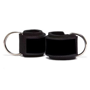 Sangle de cheville double anneau en D pour machine à câble, entraînement de gym, rembourrée en néoprène, réglable, accessoire de fitness pour l'entraînement des jambes, pour femmes - Product Image 1