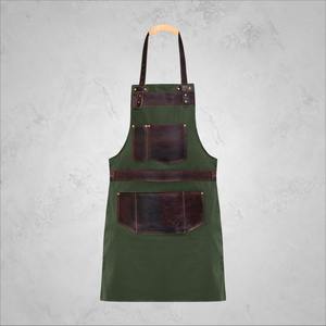 Delantal de Lona Encerada de Lujo con Cremallera y Correa Ajustable para Chef, Barbacoa, Barista, Barbero, Carpintería, Taller, Equipo Utilitario LCA-0003 - Product Image 2