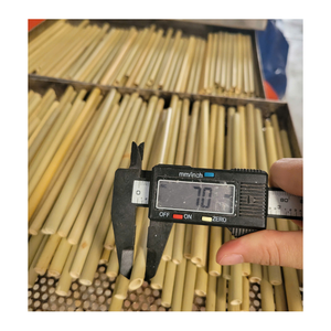 หลอดดูดน้ำทำจากหญ้าธรรมชาติสำหรับเครื่องดื่มเย็น อุปกรณ์เสริมสำหรับธุรกิจอาหาร รับสั่งซื้อจำนวนมาก - Product Image 3