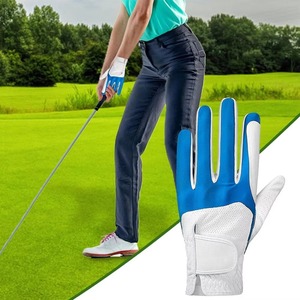 Gant de golf en microfibre bleu et blanc, main droite, respirant, fermeture auto-agrippante, unisexe, sports de plein air - Product Image 4