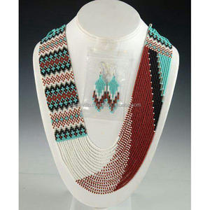 Collar con cuentas de estilo étnico, pequeña Margarita, estilo bohemio de playa, nuevo diseño, Perla de semilla de cristal de colores de la India, collar principal de moda - Product Image 6