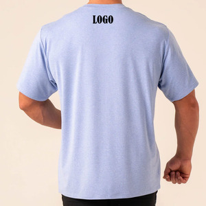 Camiseta de Manga Corta con Cuello Redondo para Hombre, Color Verde, 100% Algodón Jersey, Corte Regular, Color Sólido, Estilo Casual, Logotipo Serigrafiado en la Parte Delantera - Product Image 4