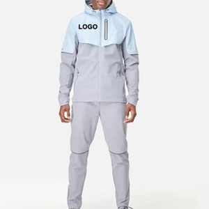 Newest Design 100% Nylon Tracksuit Custom Logo Sublimation Printing Oversized Two Piece Jacket and <b>Trouser</b> Windbreaker Tracksuit - Product Image 1