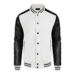 แจ็คเก็ต Letterman Varsity แบบสั่งทำ OEM ODM สำหรับผู้ชาย ขายส่งจากผู้ผลิต  แจ็คเก็ต Letter Aram Varsity แบบติดกระดุม เป็นมิตรกับสิ่งแวดล้อม - Product Image 3