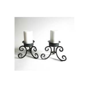 Lanterne à bougie élégante en métal avec support décoratif en fer pour centres de table, mariages, réceptions et maisons - Product Image 2