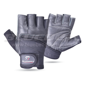 Gants de musculation en cuir à demi-doigts avec logo personnalisé pour hommes et femmes, légers et respirants pour la salle de sport - Product Image 6
