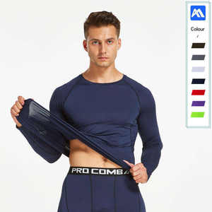 Maillots de compression personnalisés pour hommes, protection UV, manches longues, combinaisons de plongée à séchage rapide, écologiques - Product Image 4