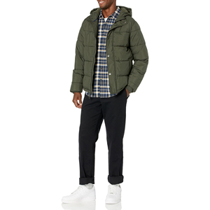 Veste matelassée d'hiver pour homme, col montant, imperméable, écologique, respirante, rembourrage 100% polyester, pour l'extérieur, vente en gros sur mesure - Product Image 4