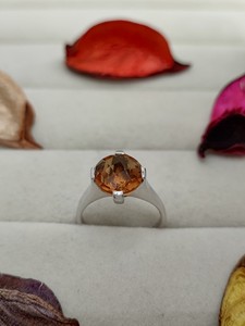 Anillo de Cuarzo Celestial Amarillo, Elegante Joya de Cristal, Regalo de Moda para Mujeres y Niñas, Anillo de Novia Único - Product Image 2