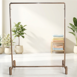 Porte-vêtements pliable en métal de qualité supérieure Bros Display, support robuste pour vêtements, étagère à plusieurs niveaux, présentoir de vente au détail. - Product Image 3