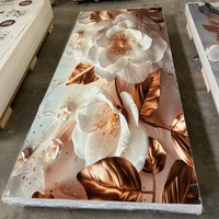 Panneau mural en PVC marbré imprimé en 3D avec des designs personnalisés pour les projets d'intérieur modernes