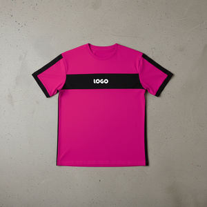 Men's Teal Short Sleeve T-Shirt With Black Stripe Logo Print Regular Fit O-Neck Casual Wear - Product Image 5
