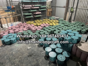 Mother of Pearl Cake Stands Wholesale, Ideal Perfect for <b>Ramadan</b> Holiday, Weddings & Special Events Made In Viet Nam - Product Image 3