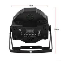 Luz LED PAR Profesional 7x18W RGBWAUV 6en1 DMX512 para Escenario con Atenuación Lineal