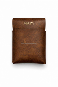 Vegetable Tanned Cowhide Stitchless <b>Wallet</b> Handmade Minimalist Seamless Card Case Wholesale B2B Leather Goods LSSW-0006B - Product Image 5