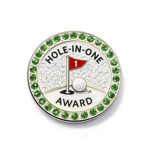 Marqueur de balle de golf en strass diamanté, cadeau Hole in One du fabricant - Product Image 1