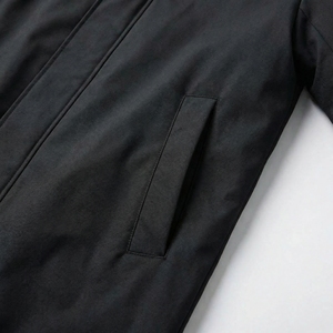 <b>Black</b> Hooded Long Coat | Waterproof Zip Up Utility Trench Jacket | Oversized Streetwear Rain Coat | Custom OEM Manufacturer - Product Image 4