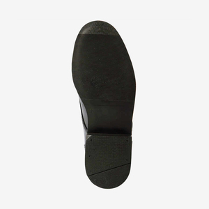 Botas de equitación de color sólido, de cuero sintético, caña larga, punta cerrada, con cordones, para uso ecuestre. - Product Image 4