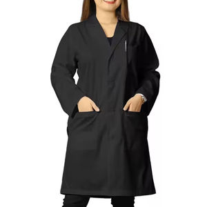 Blouse médicale longue 2025 pour femme, uniforme d'infirmière, blouses de laboratoire blanches, tenues médicales - Product Image 1