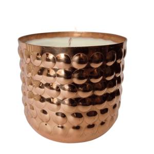 Vente en gros de pots à bougies en métal argenté martelé au design moderne pour la décoration de la maison et les fournitures de fabrication de bougies en gros à bon prix - Product Image 2