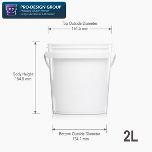 Cubo de Plástico de Grado Alimenticio de 2L, Transparente, para Palomitas, Divertido y Personalizable con Impresión IML, Contenedor de Snacks con Asa Portátil - Product Image 6