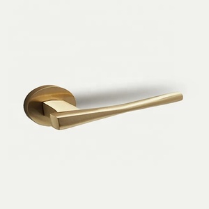 <b>Antique</b> <b>Brass</b> Lever <b>Door</b> Handle Durable Furniture Hardware Matte Finished Passege Privacy Lock Traditional Design Home Office - Product Image 6