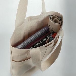 <b>Large</b> Capacity Women's Canvas <b>Bag</b> Dual Handles Shoulder <b>Crossbody</b> Convertible Detachable Strap Zipper Pockets Travel Ready for - Product Image 2