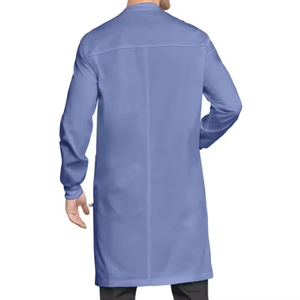 Batas de Laboratorio Grises y Azules Transpirables de Alta Calidad y Comodidad con Logotipo Personalizado para Hospitales, Uniformes de Laboratorio y Farmacias - Product Image 2