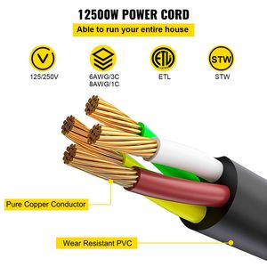 Cavo di Alimentazione per Camper da 7,6 m (25ft) con Connettore Maschio AC per Estensione RV da 50 Amp - Product Image 3