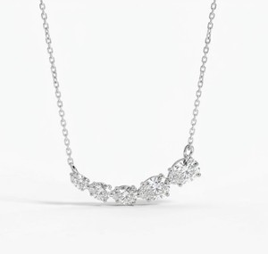 Collar con Colgante de Diamante Cultivado en Laboratorio, Corte Pera, Claridad DEF VS VVS, Certificado IGI, Oro 10K 14K 18K, Joyería Nupcial - Product Image 2