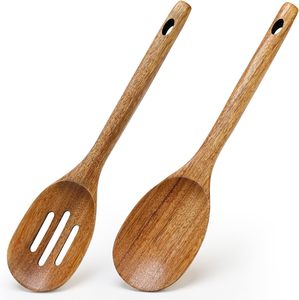 Madera de Acacia disponible para pedidos B2B. Impex Designs Cucharas de servir de madera bellamente hechas a mano. - Product Image 5