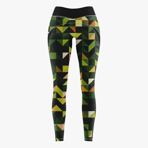 Vente directe usine – Leggings longs imprimés style western, taille mi-haute avec poches, séchage rapide, pour femme, prix abordable - Product Image 3