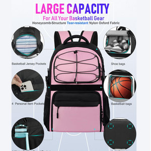 Sacs de basket-ball unisexes fabriqués au Pakistan, vente chaude, sacs de sport personnalisables avec logo - Product Image 3